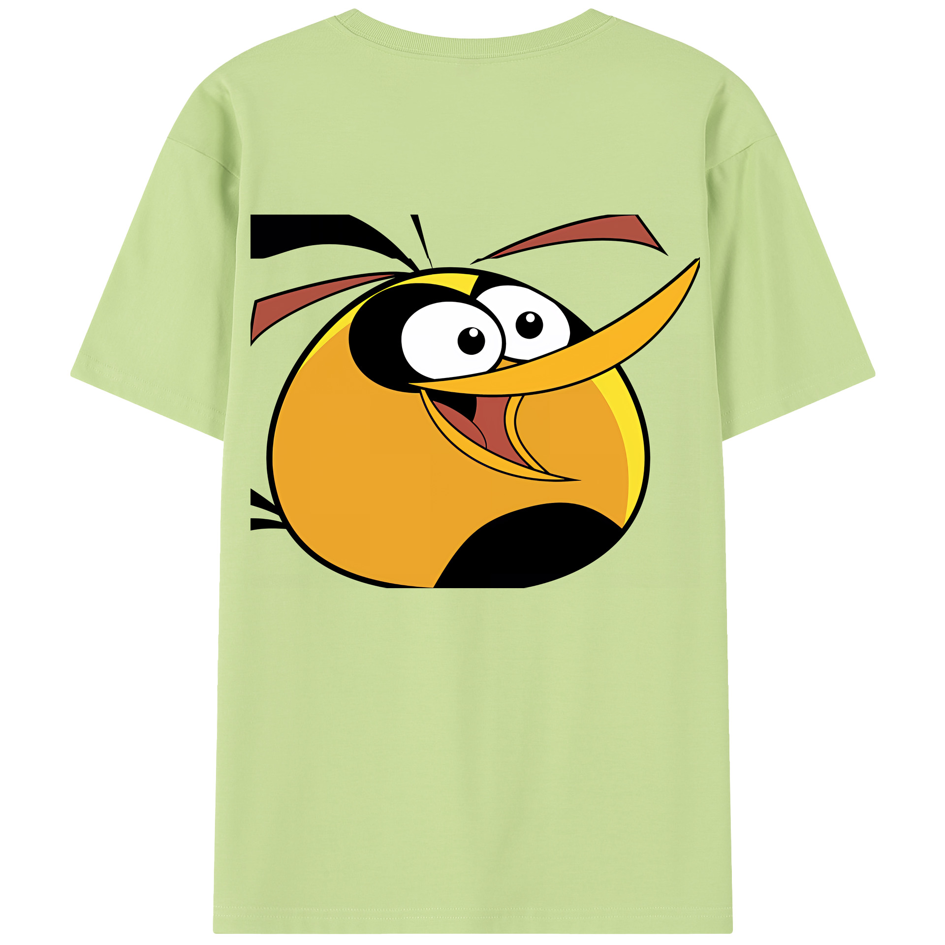 （画像用） Angry Birds アングリーバード 綿100％半袖Tシャツ（背面プリント）